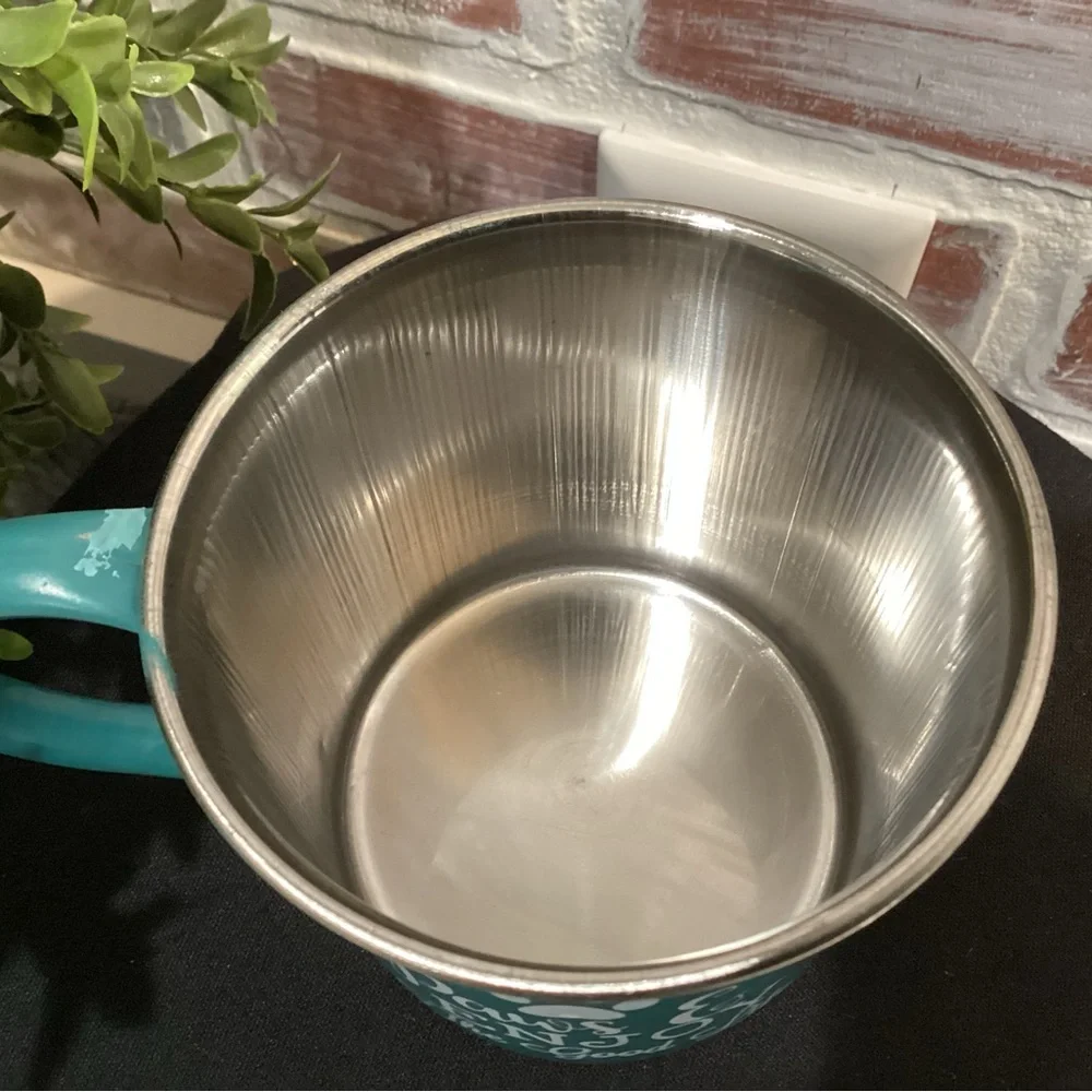 Paws & Enjoy The Good Life - A coffee cup for that Pet lover - Metal Crafted - Picture 6 of 8